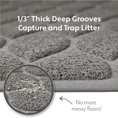 Mighty Monkey premium litter box floor protector close up mesh details