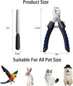 Ergonomic non-slip handle of Perperqer dog nail clippers