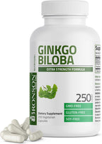 Bronson Ginkgo Biloba Extra Strength Brain & Memory Support 120 Capsules - Image 9
