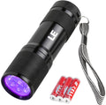 Lighting EVER Small Ultraviolet Black Light Flashlight front view compact pet urine detector.