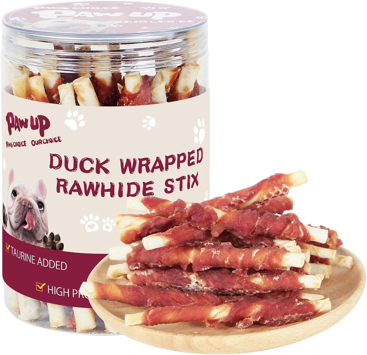 PAWUP Dog Treats Chicken Wrapped Rawhide Sticks Long Lasting Dog Chews, Natural Snacks for Medium Large Dogs w/Taurine,12.5 oz (25-30 Count) - Image 10