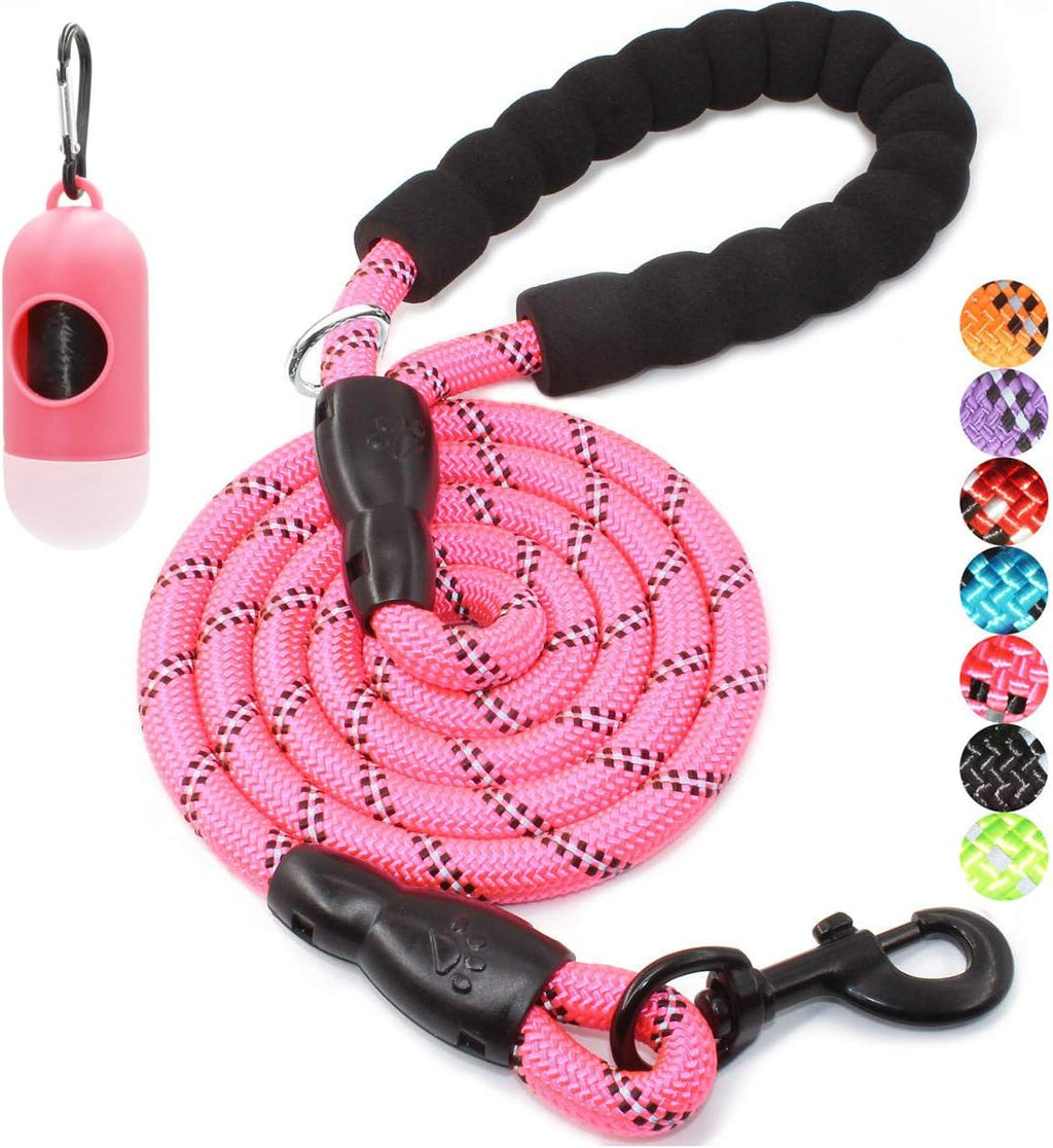 BAAPET 2/4/5/6 FT Dog Leash with Comfortable Padded Handle and Highly Reflective Threads for Small Medium and Large Dogs (5FT-1/2'', Black) - Image 11