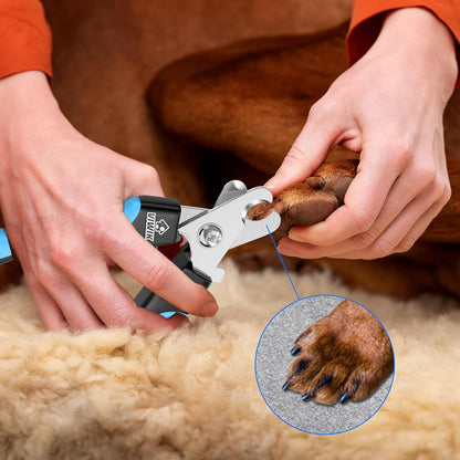Viwik dog nail trimmer with safety guard mechanism
