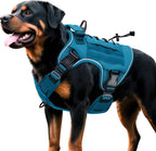 Heavy-Duty Tactical Dog Harness for Large Dogs, No Pull Adjustable Reflective Pet Vest with Molle System, K9 Military-Grade Control for Service Training, Outdoor & 10+ Breeds, Pink Camo, Medium - Image 9
