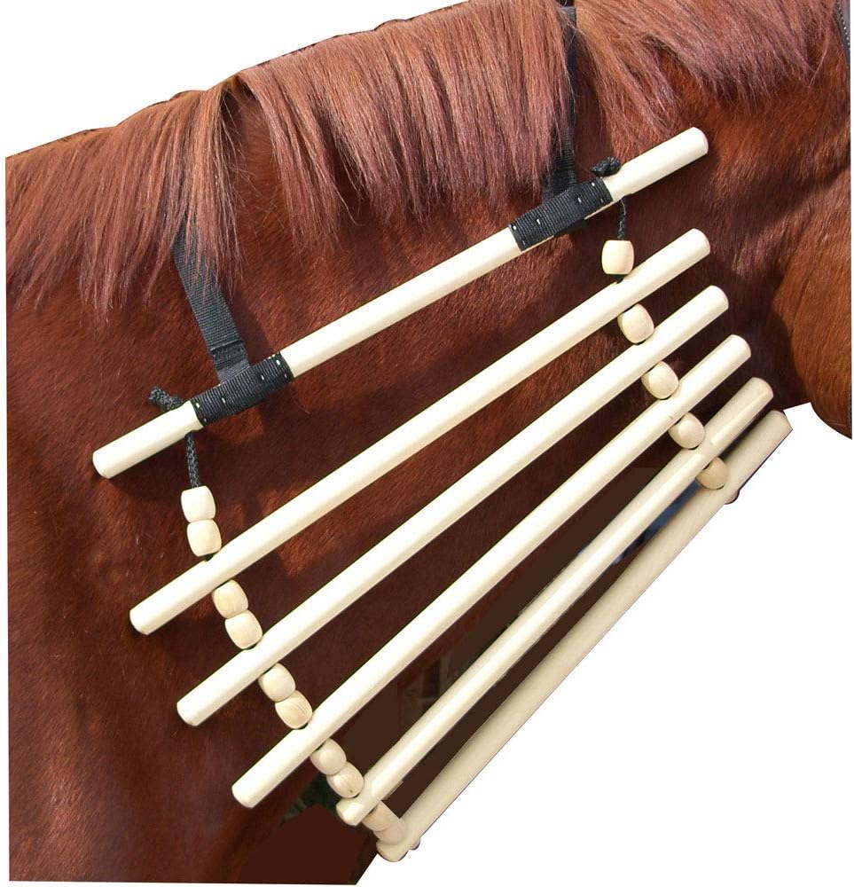 Intrepid International wooden horse neck cradle front view equine accessory