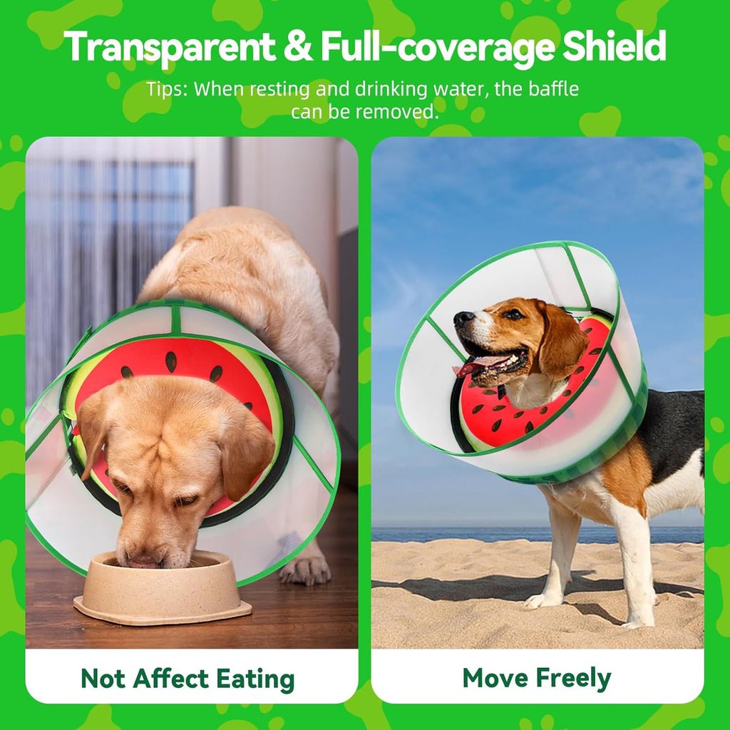 Watermelon pattern design on AThooDel Elizabethan collar