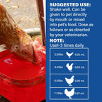 MedivexRX poultry care liquid dewormer cap and dropper