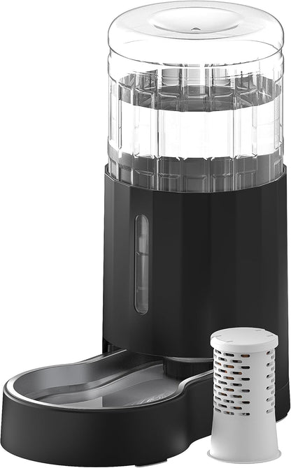CZPET Dog Water Bowl Dispenser 8L, Wider Mouth & Upgraded Brush for Easy Cleaning Automatic Cat Gravity Refilling Waterer with Removable Stainless Steel Bowl, Large Drinking Area for Multi-Pet (Black) - Image 14