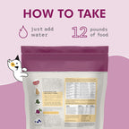 Healthy dog eating Bark and Whiskers dehydrated meal
