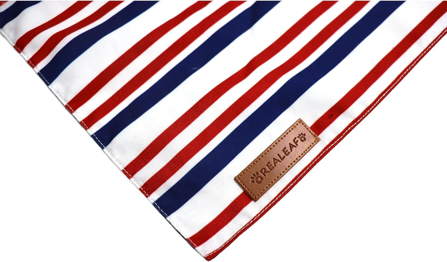 Adjustable fit USA imported dog bandana large size on a medium breed