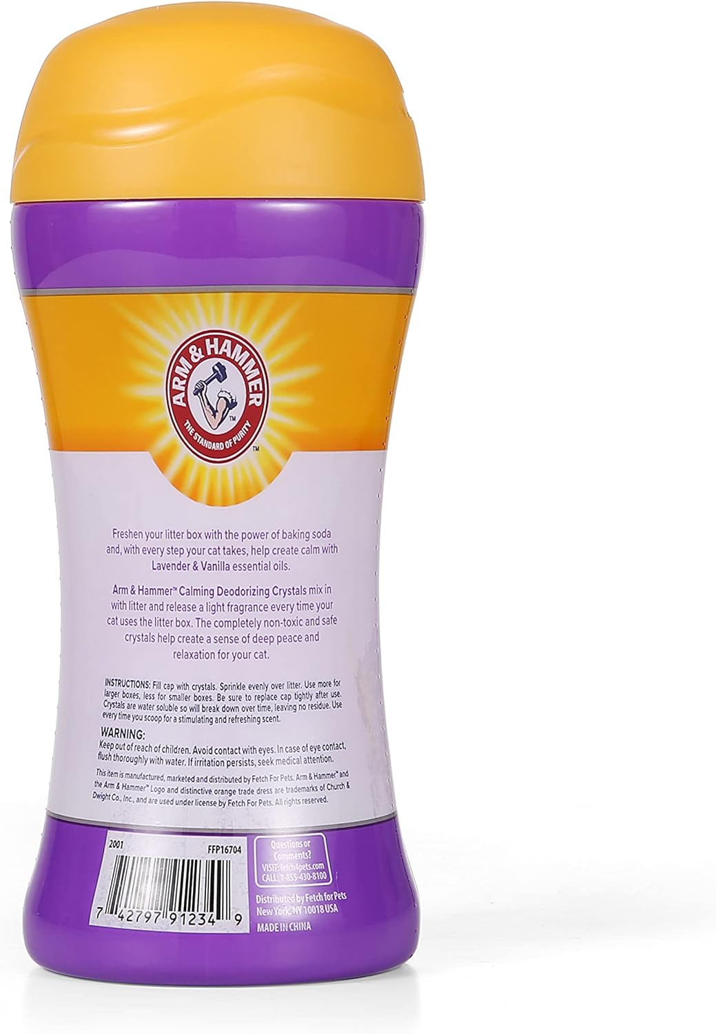 Dissolving litter box deodorizer crystals for fresh indoor pet spaces