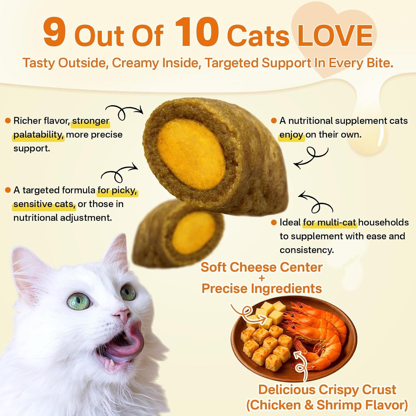 Puyrzoe cat supplement with omega fatty acids and biotin for coat shine