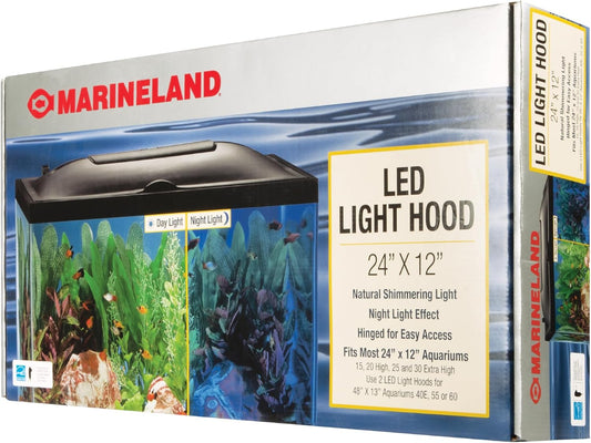 Marineland LED Light Hood 24 inch front view for aquariums