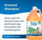 PetAg Fresh N Clean 1 Gallon dog shampoo container layout