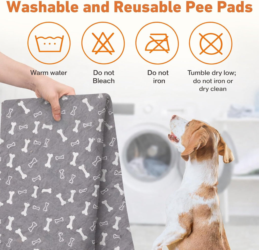 Gray medium size reusable puppy pad for indoor training