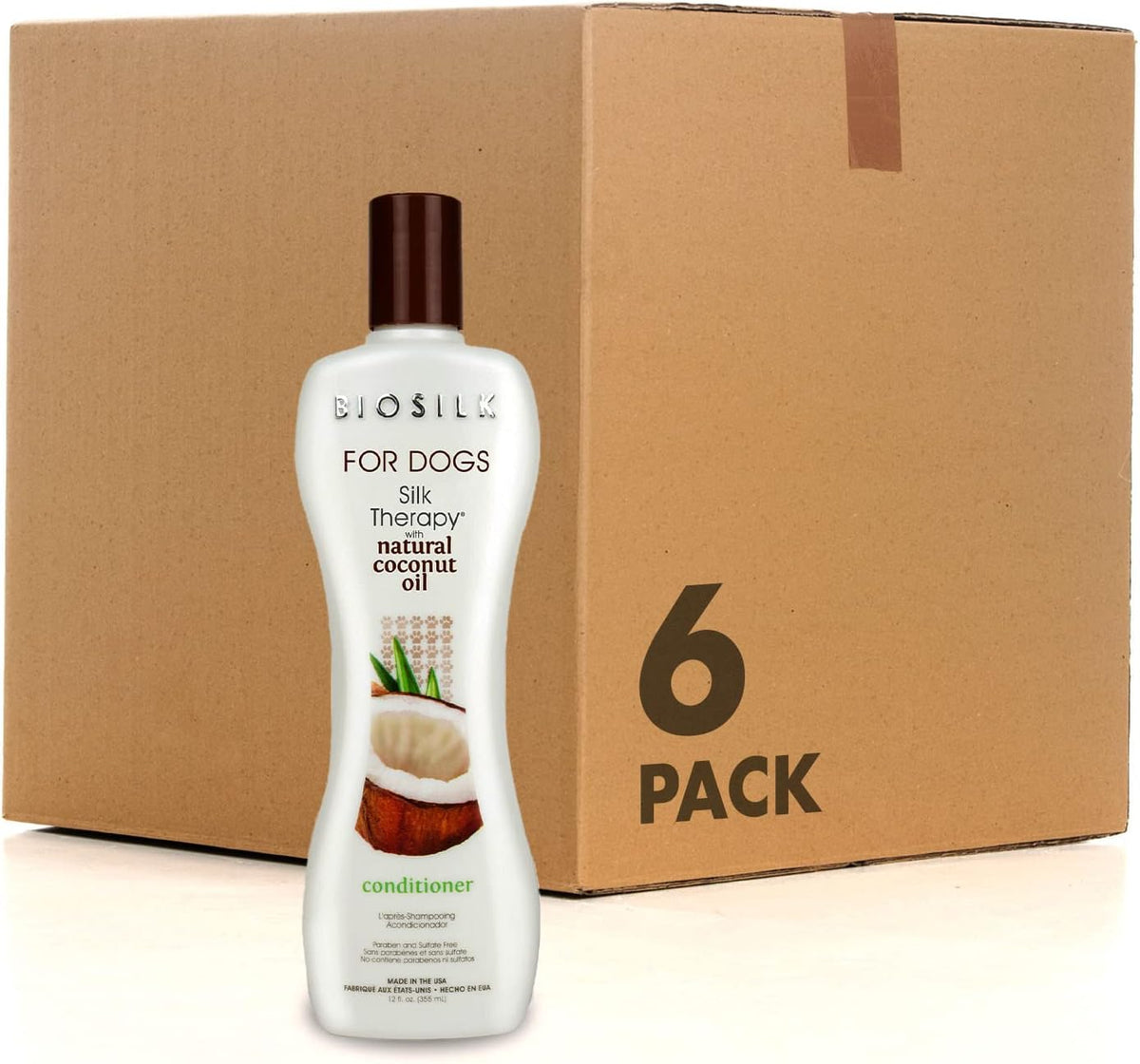 BioSilk silk proteins dog coat smoothing treatment packaging view
