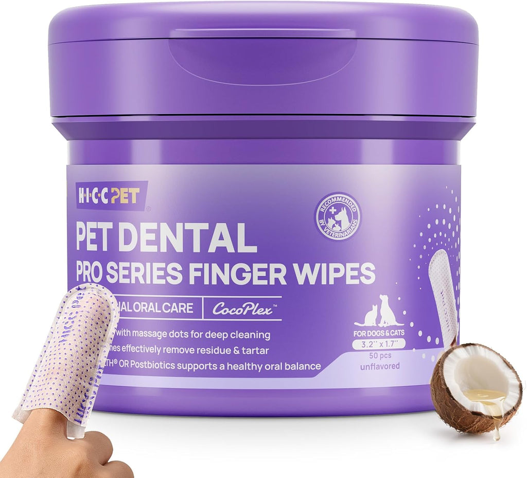 Hicc Pet wipes for removing tartar and plaque