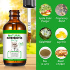 FuzzyUp cat multivitamin liquid drops showing chicken flavor label details