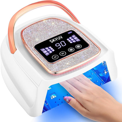 Asimebesty rechargeable UV LED nail lamp front view