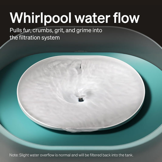 Petlibro dog water dispenser with anti-splash shield