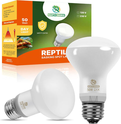 Infrared Reptile Heat Lamp Bulbs,2 PCS 50W Reptiles & Amphibians Infrared Basking Spot Lamp Bulb, Red Heat Emitter Light for Chickens Coop - Image 10