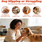 Close up of breathable adhesive dog paw traction pad