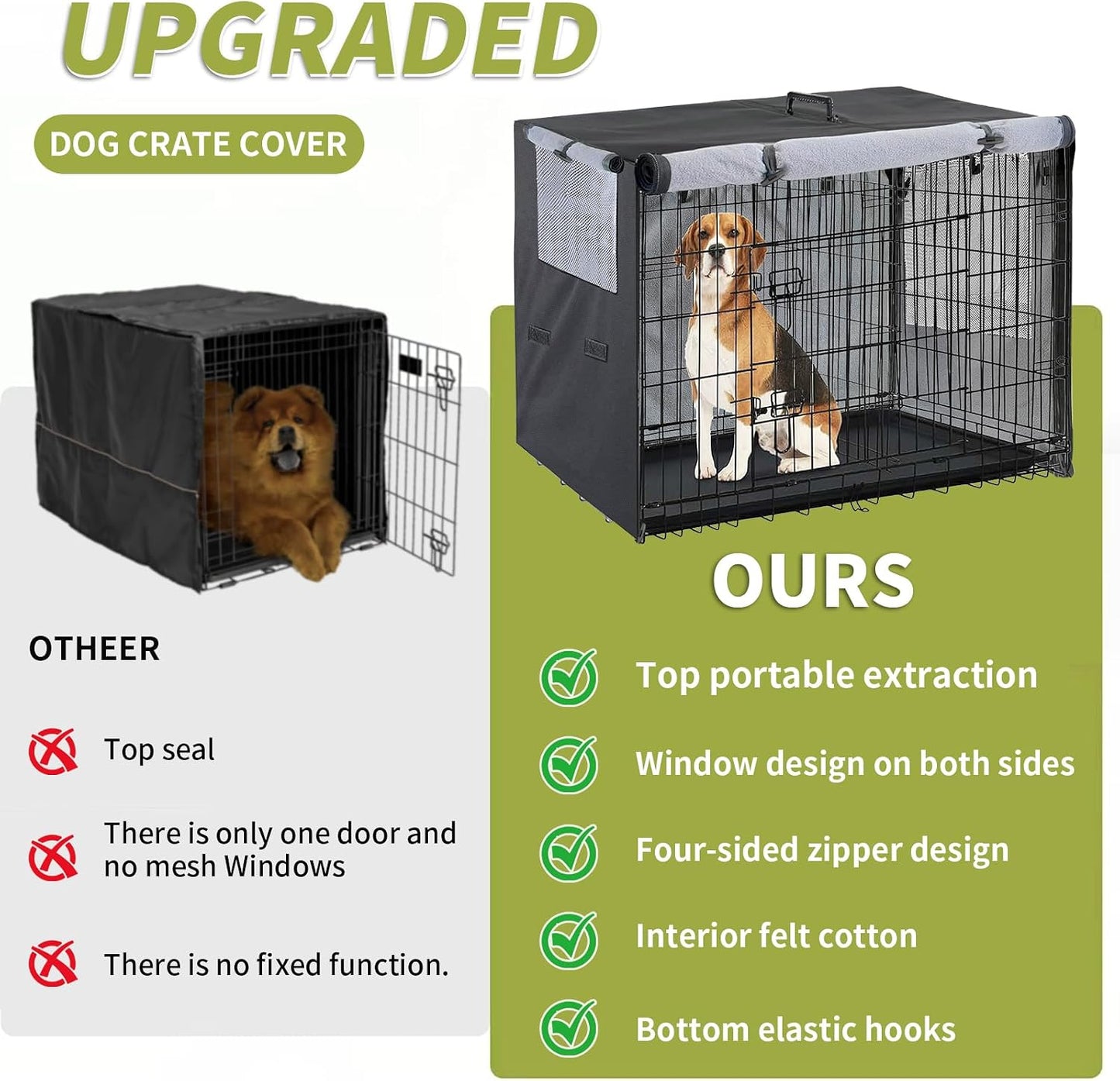 Anti freezing felt lined winter dog shelter enclosure diagram