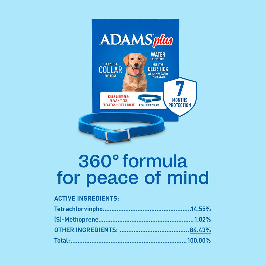 Detailed instruction label on Adams flea and tick control collar