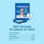 Detailed instruction label on Adams flea and tick control collar