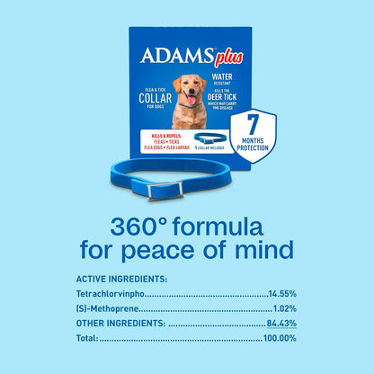 Detailed instruction label on Adams flea and tick control collar