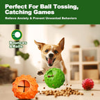 Zhierde dog puzzle ball showing central treat opening