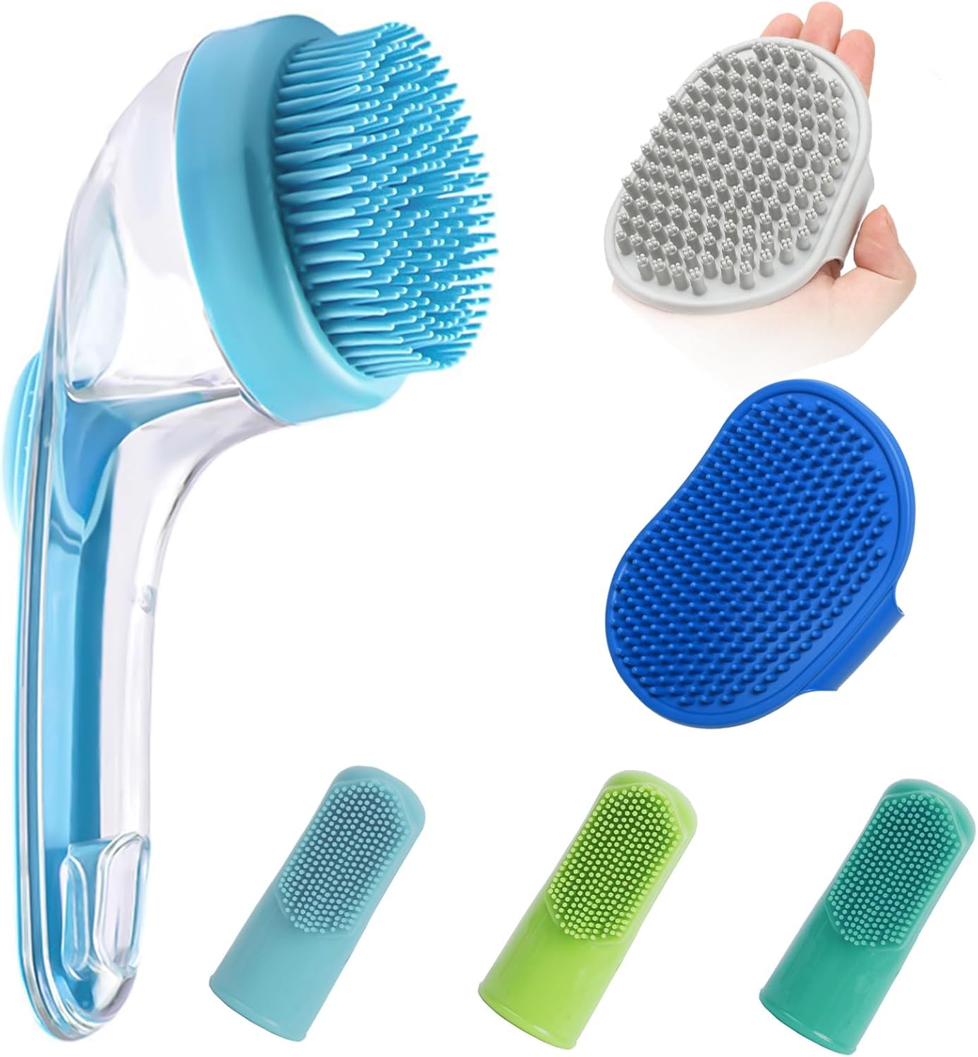 Premium USA imported ELEGX pet grooming brush kit packaging view