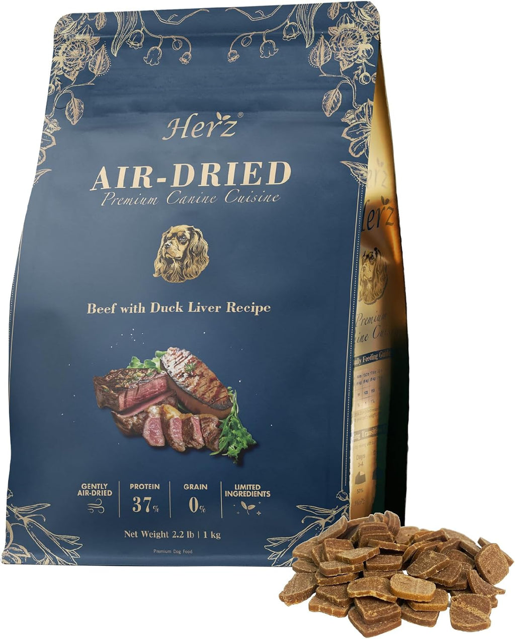 Herz Air-Dried Dog Food Chicken & Duck Liver Recipe 2.2 lb, All-Natural, High-Protein, Grain-Free, Limited Ingredients, Complete & Balanced, Premium Canine Cuisine - Image 15