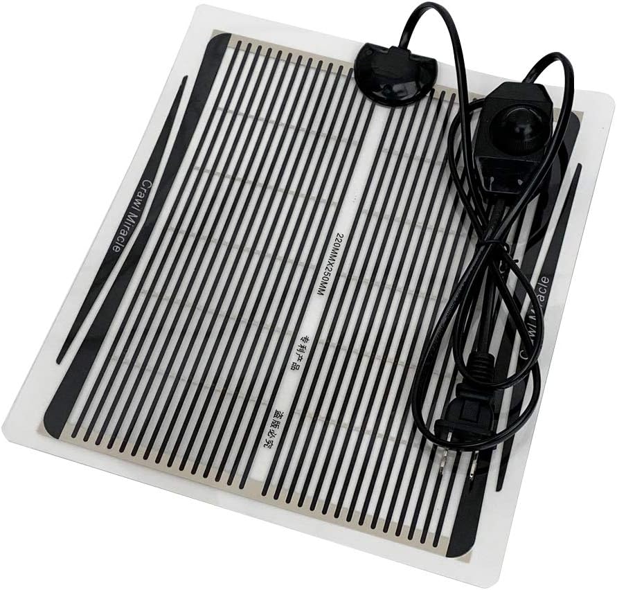 YOUMU Reptile Heating Pad- (5W/15W/25W/35W) Temperature Adjustable Terrarium Heat Mat for Turtle/Snake/Frog/Lizard/Small Animals/Plant Box (5W(7.08in5.9in)) - Image 9