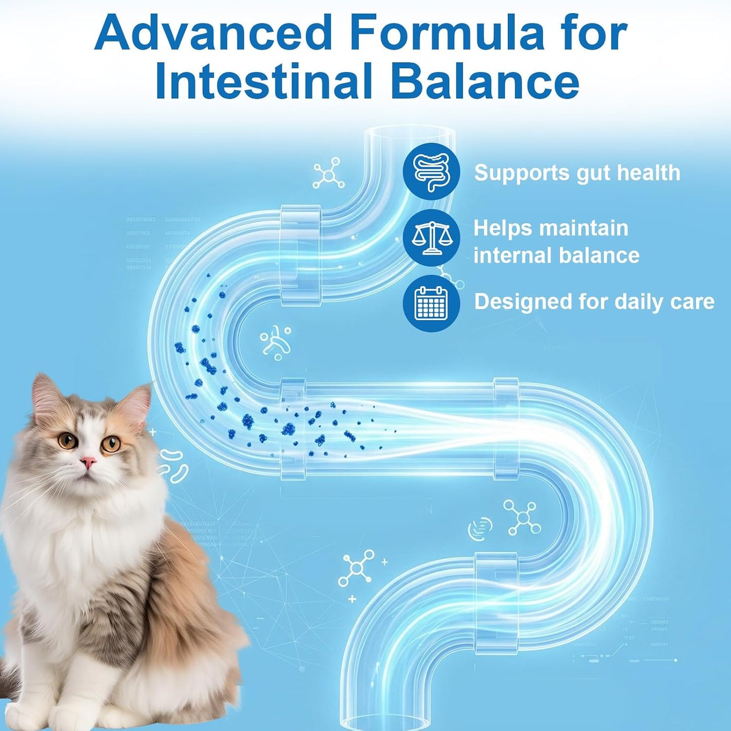 USA imported feline health supplement for tapeworms and roundworms removal