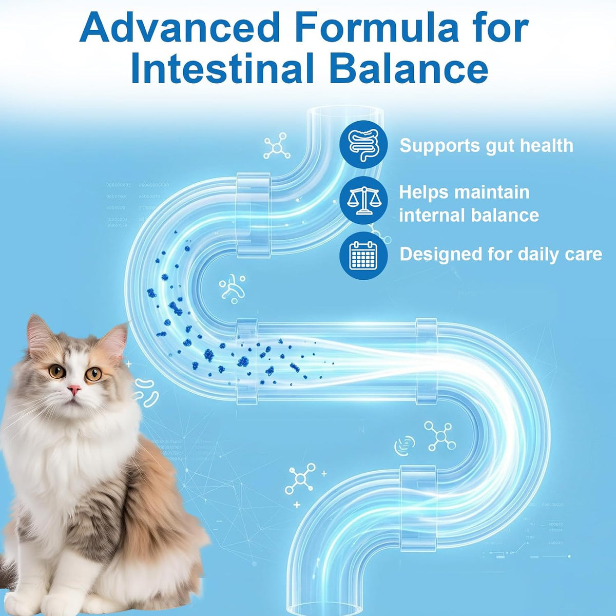 USA imported feline health supplement for tapeworms and roundworms removal