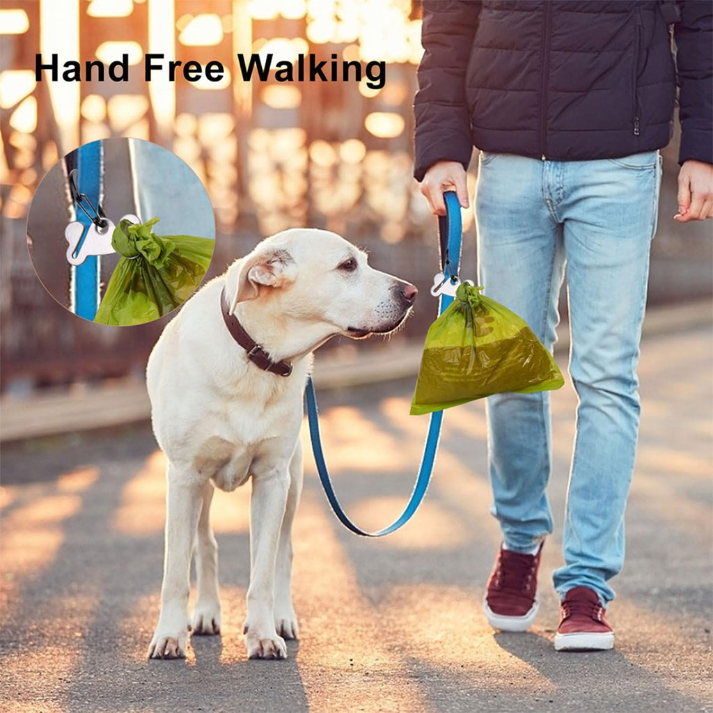 Heavy duty metal pet bag carrier showing dual side slots