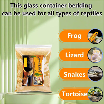BNOSDM Reptile Sand,2.2lb Bearded Dragons Sands Substrate Bedding,Lizard Yellow Desert Blend Sands for Snakes Geckos Tortoises Turtle Tarantula - Image 4