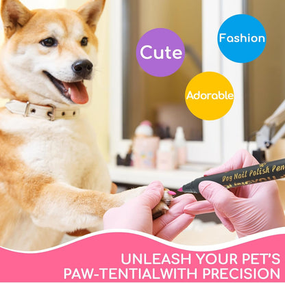 Different color swatches of Olingyou pet nail polish