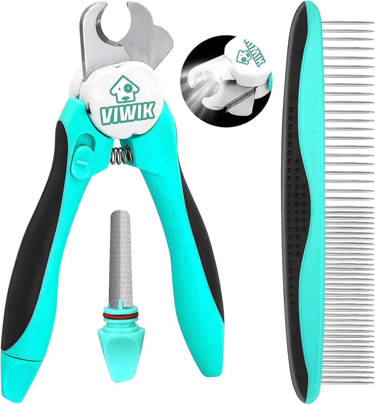 Ergonomic design of Viwik quiet electric pet nail grinder