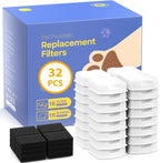 GIOTOHUN Cat Fountain Filters Replacement: 12 Cat Fountain Filter (6 Carbon + 6 Foam Filters) Suitable for GIOTOHUN S11 - Image 9