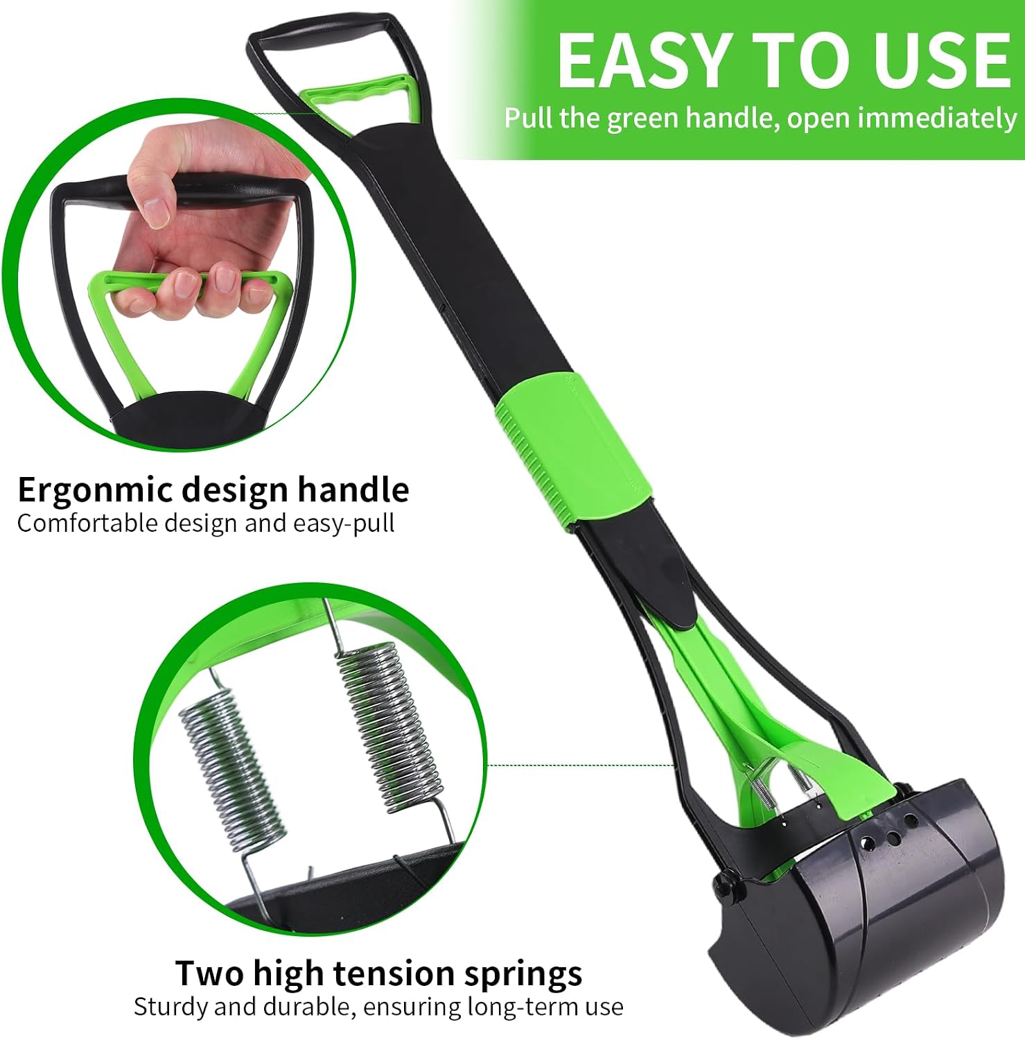 ienjoyed durable long handle scooper cleaning pet waste from gravel