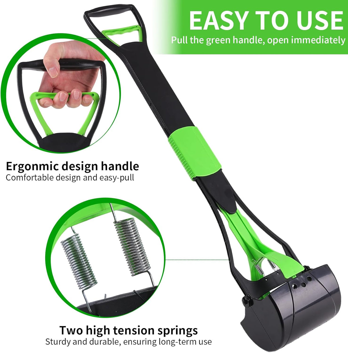 ienjoyed durable long handle scooper cleaning pet waste from gravel