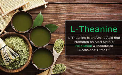 Authentic SmarterVitamins L-Theanine 50 liquid softgels product display