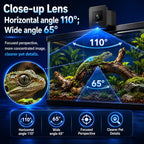 Close up of Fowuyeep 2K camera anti-glare lens