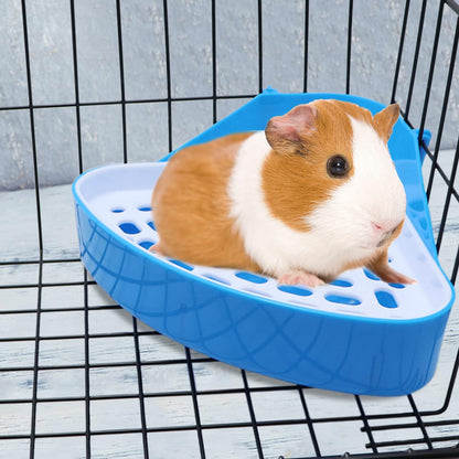 Blue rabbit litter trainer box top view
