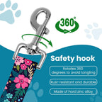 Adjustable nylon pet car restraint strap extended