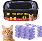 Egdusns cat litter refill bags 12 pack front view