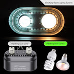 Premium packaging of the imported reptile light combo showing the standard E26 base configuration.