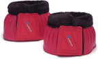 Shires Arma Overreach Fleece Bell Boots - Durable Gum Rubber with SupaFleece Trim and Double Velcro Black/Full - Image 14